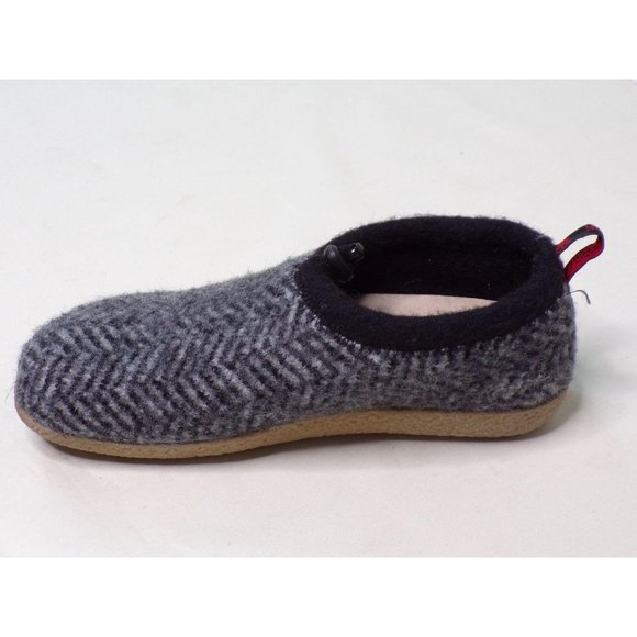 🆕 GIESSWEIN Tahoe Slipper Shoe Black Herringbone Wool EU 37 US 6.5-7 - Picture 10 of 11